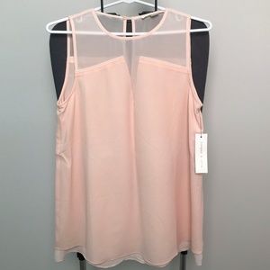 CLOSET CLOSING | NEW Sheer Yoke Sleeveless Blouse